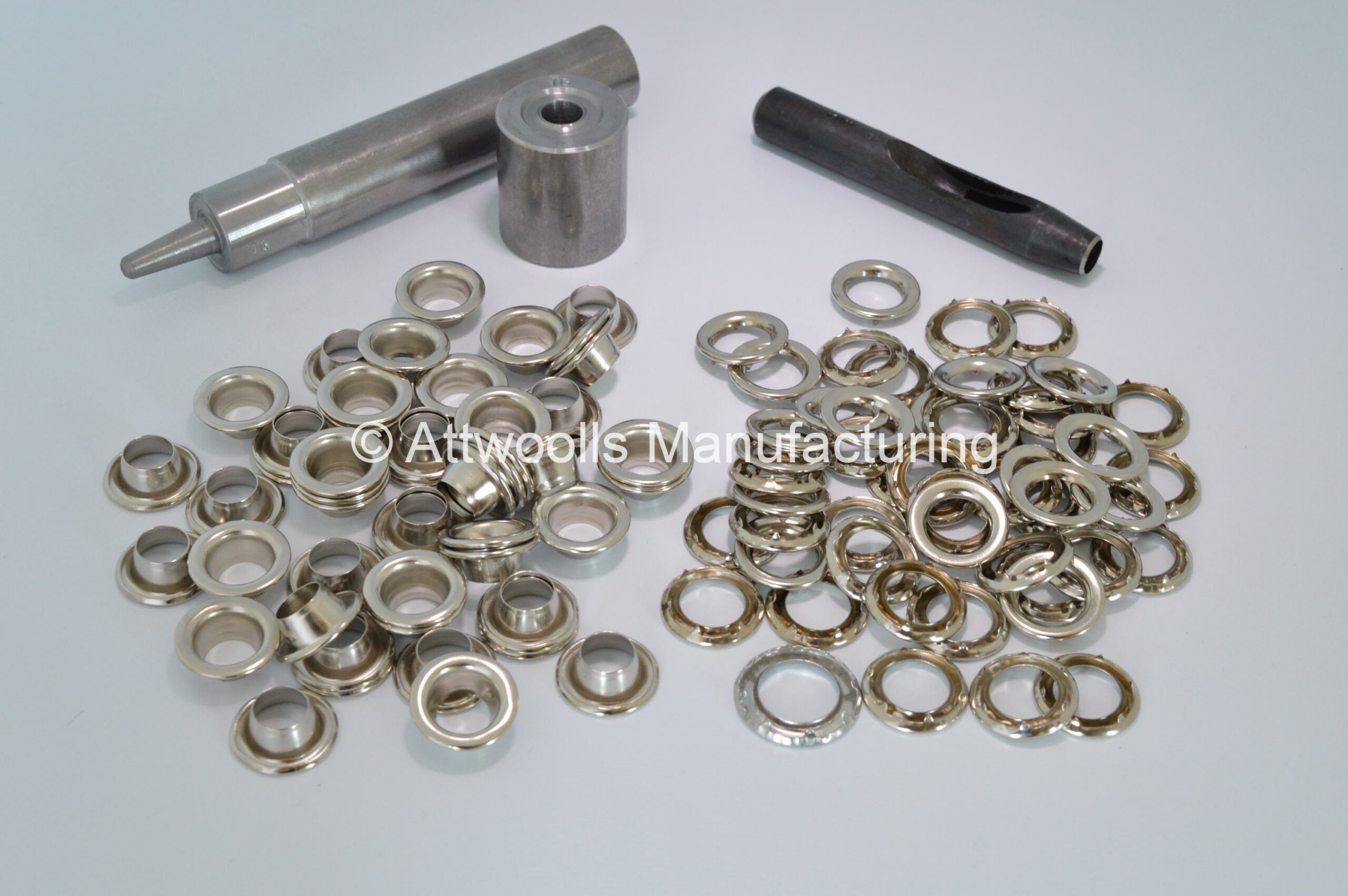 Shop Nickel Plated Brass Eyelet Kit 11.94mm Online from Attwoolls